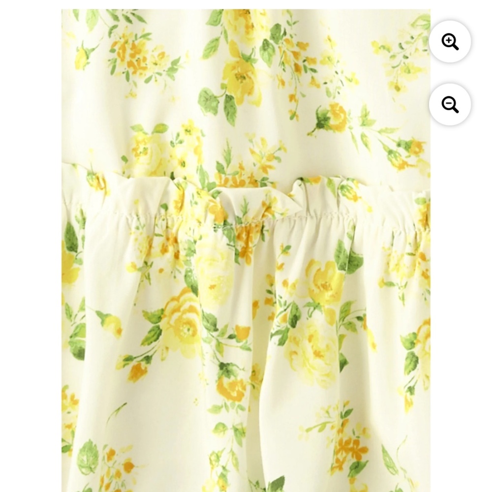 The Children’s Place Girls Floral Print Ruffle Dress Size Medium (7-8) NWT - Picture 4 of 5